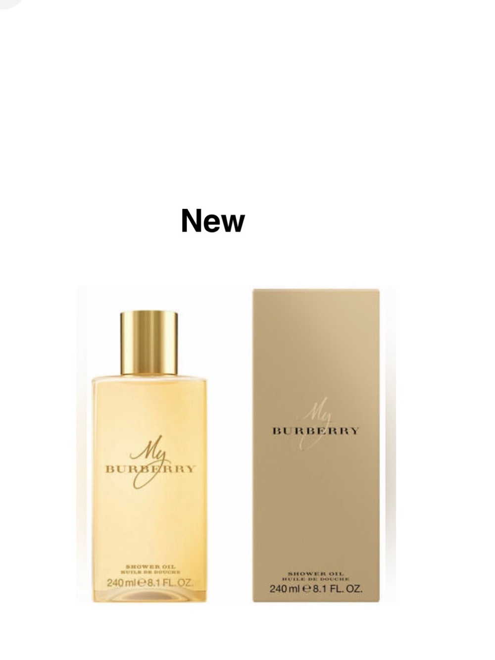 New My Burberry Shower Oil for Women by Burberry 240ml / 8.1 oz In box⭐️⭐️⭐️⭐️